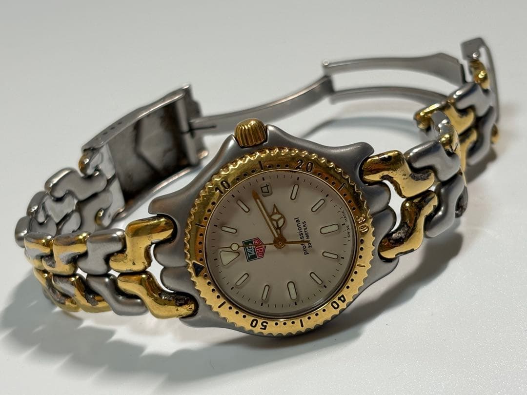 ジャンク 不動】タグホイヤー セル プロフェッショナル200 S95.713K