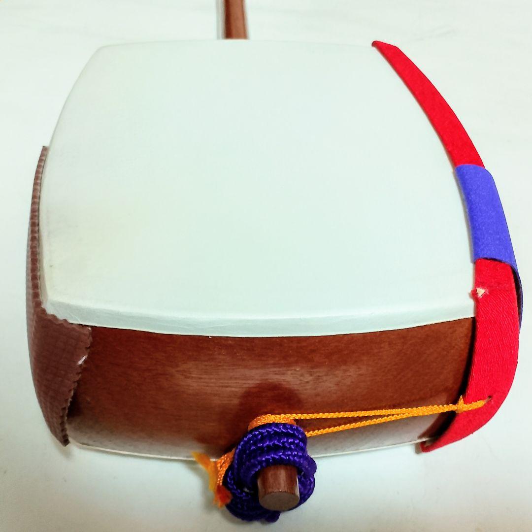 高級　花梨　細棹三本継　三味線　樹脂バチ + ソフトケース付き