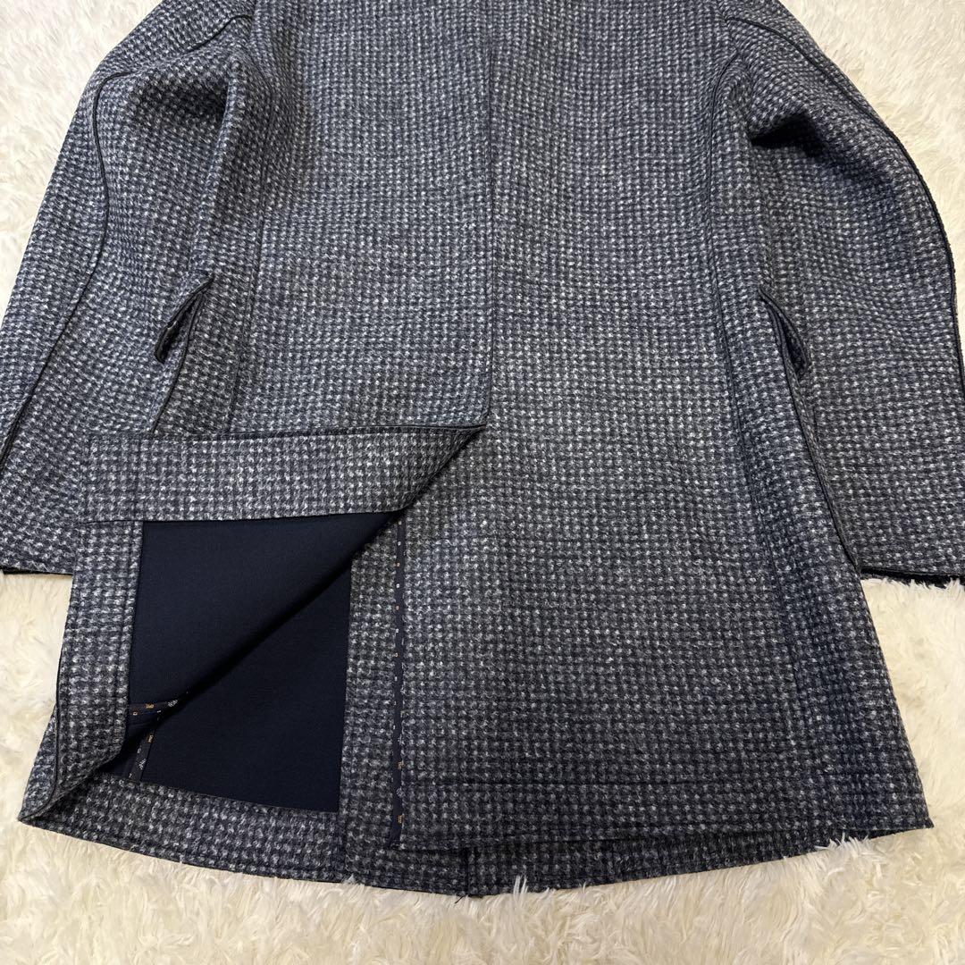 【美品】BOB ボブ イタリア製 チェスターコート ロング サイズ52 ウール混