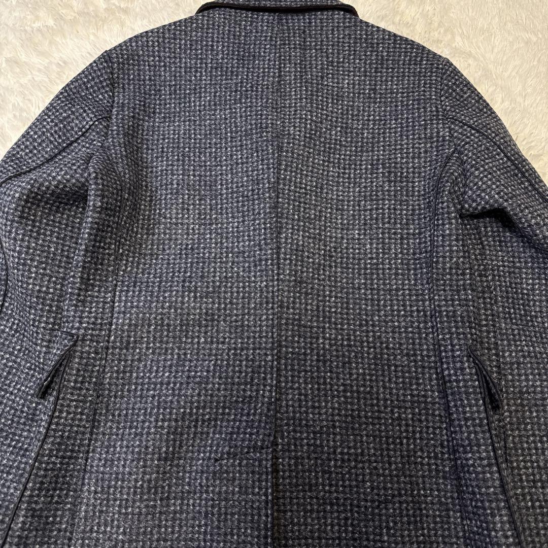 【美品】BOB ボブ イタリア製 チェスターコート ロング サイズ52 ウール混