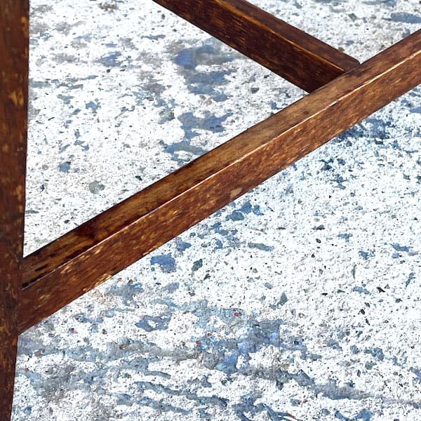 送料別　アンティーク　ダイニングチェア4脚セット　オーク材　ファブリック