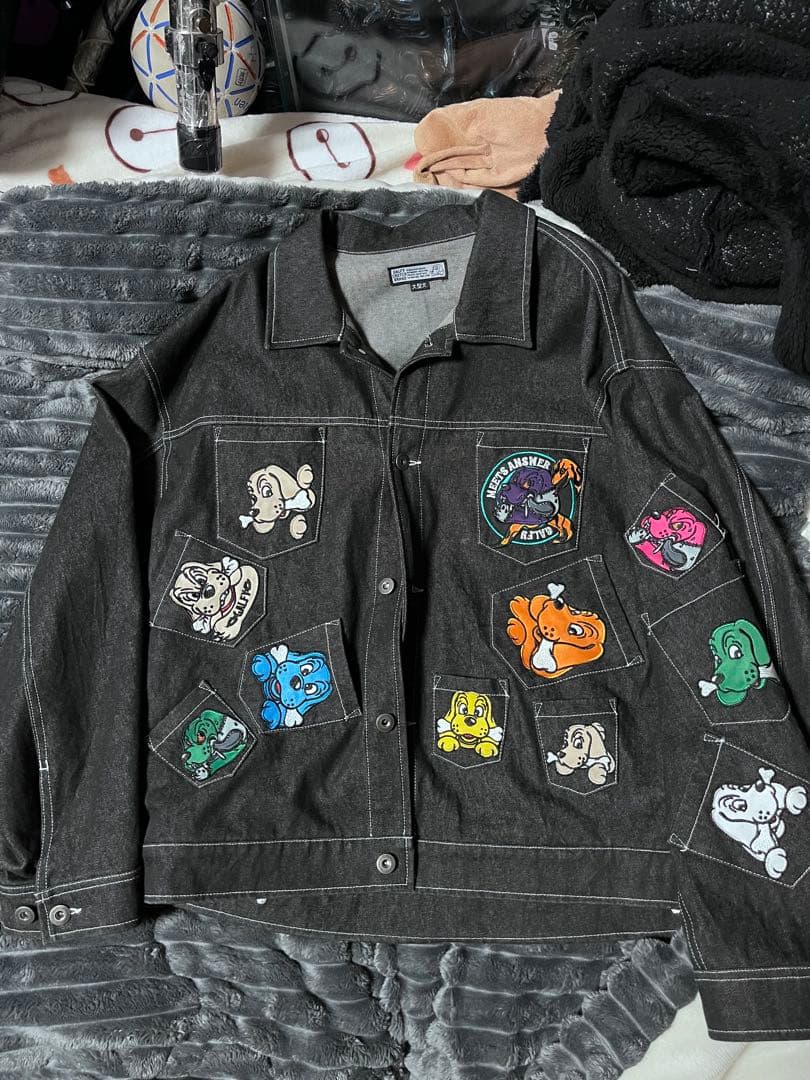 GALFY/ガルフィー メニーポケットジャケット オーバーサイズ ミメイ着用