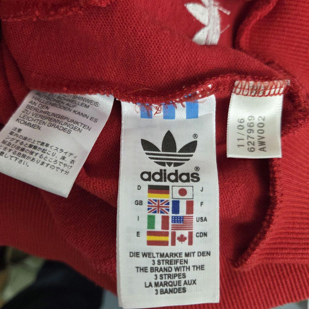 希少 アディダスオリジナルス トラックジャケット L レッド ジェームス