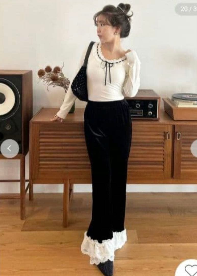 LILYBROWN バリエーションフリルパンツ　1サイズ