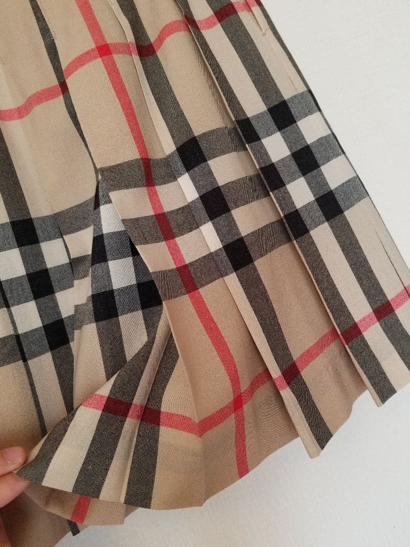 バーバリージャケットスカートセット2点 ベージュスカート ブレザー美品150