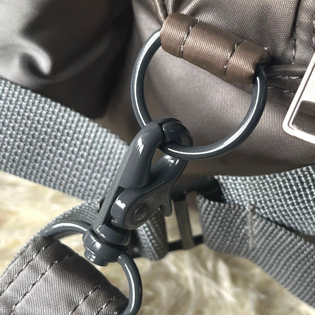 【極美品・色変化あり】ポーター タンカー シルバー　2way ウエストポーチ