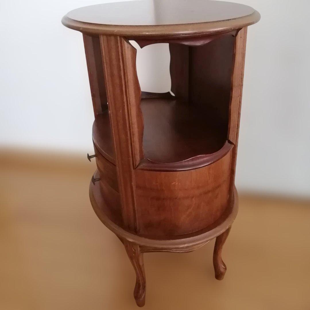 アンティーク　猫脚　サイドチェスト　花台　サイドテーブル