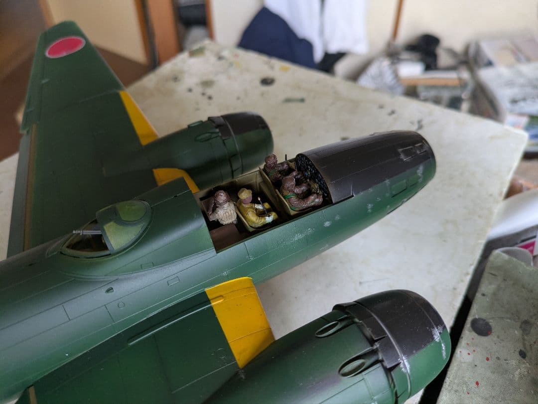 プロペラ回ります。タミヤ1/48完成品『一式陸攻11型』山本長官搭乗機