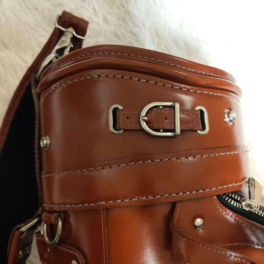 キャスコ(Kasco) 本革　キャディバッグ　ブラウン