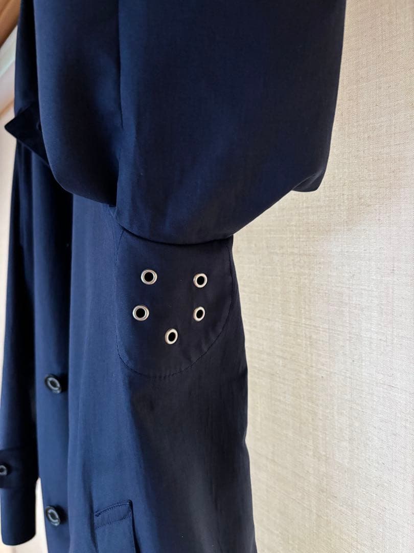 Macintosh ステンカラーコート チェック柄裏地　サイズ40