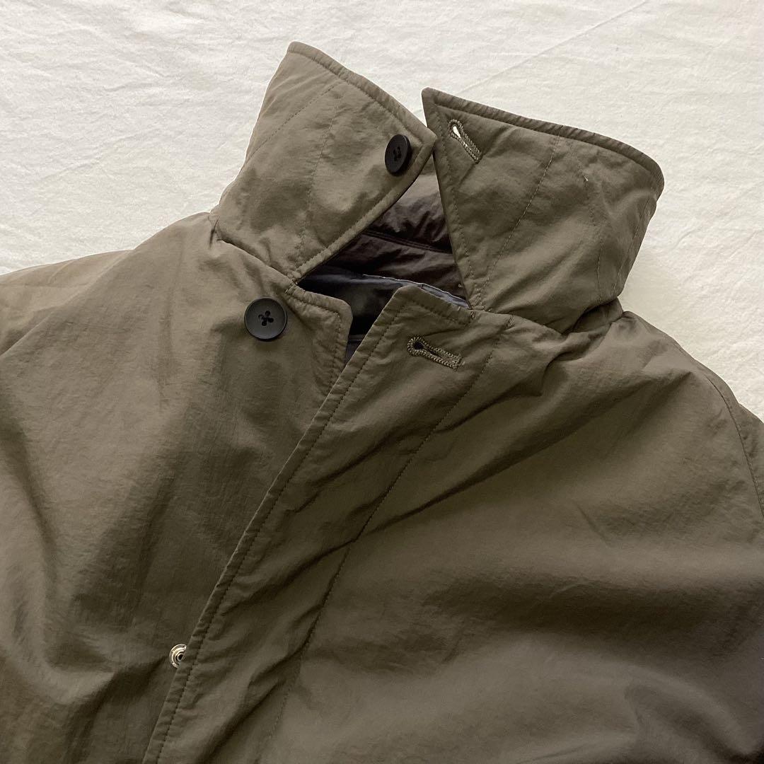 Beauty&Youth ADSバルカラーダウンコート カーキ グレー XL