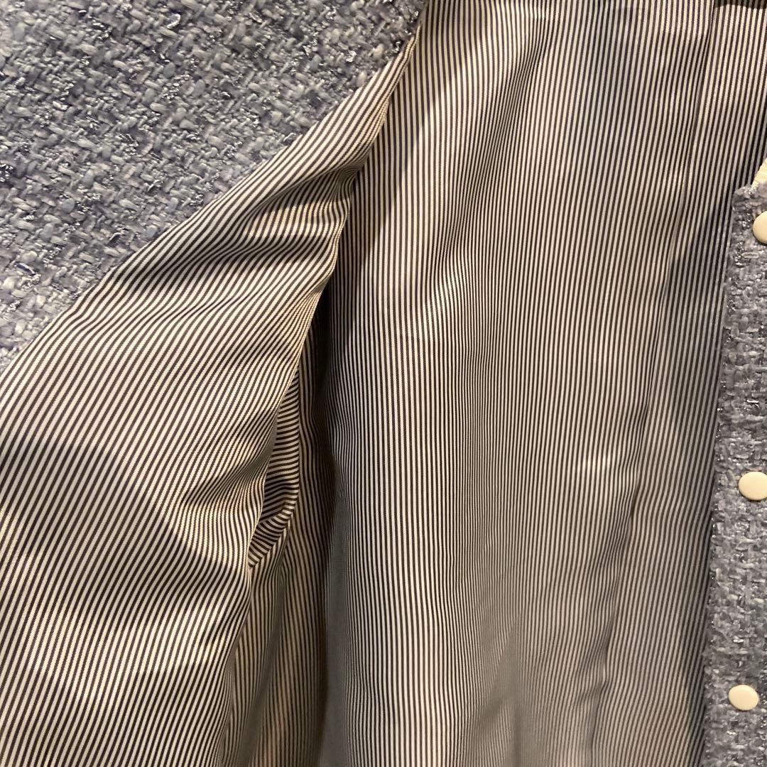 FURFUR ファーファ バイカラーツイードスタジャン