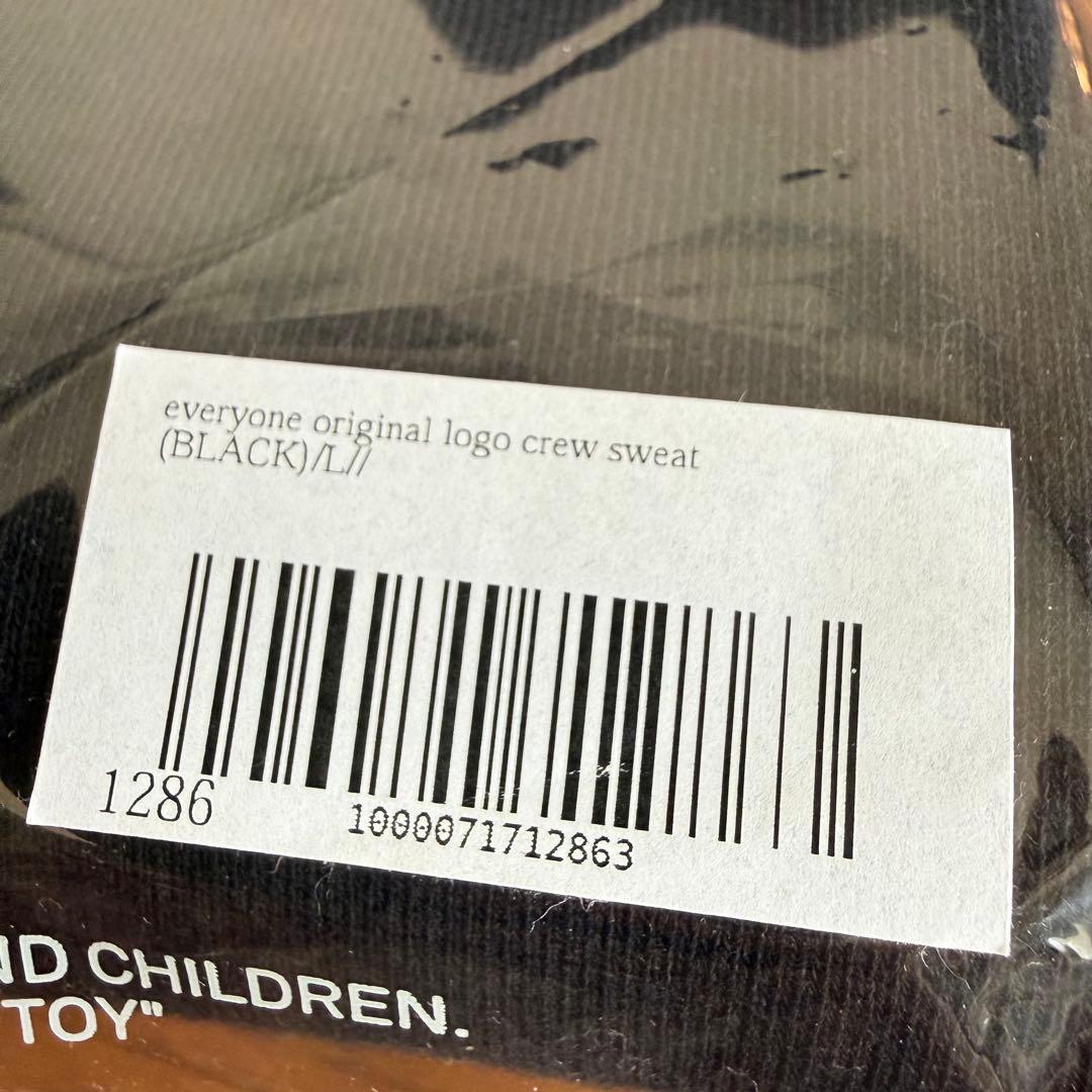 【美品・L】everyone original logo crew sweat