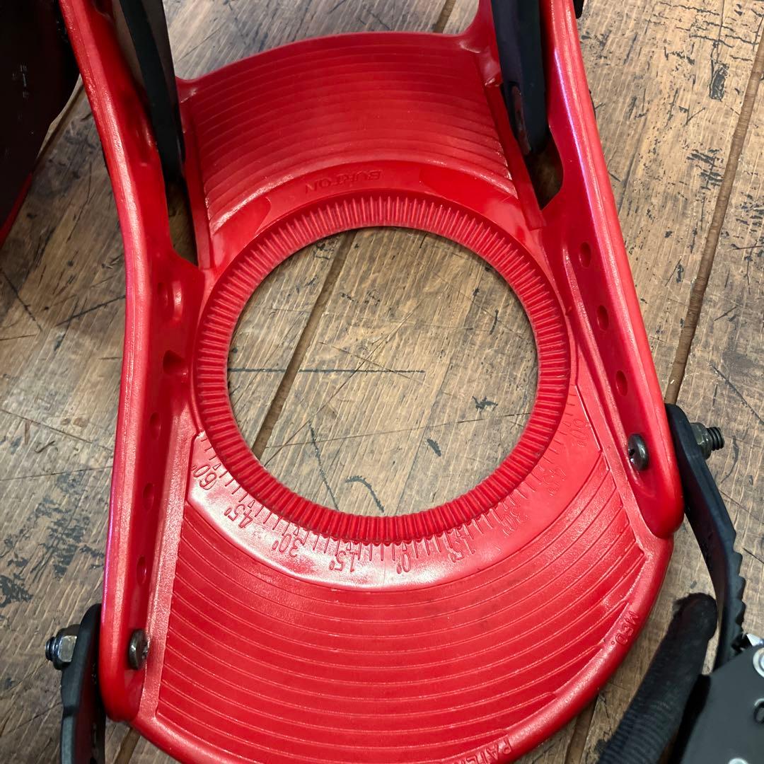 バートン BURTON バインティング スノーボード ビンディング 赤黒