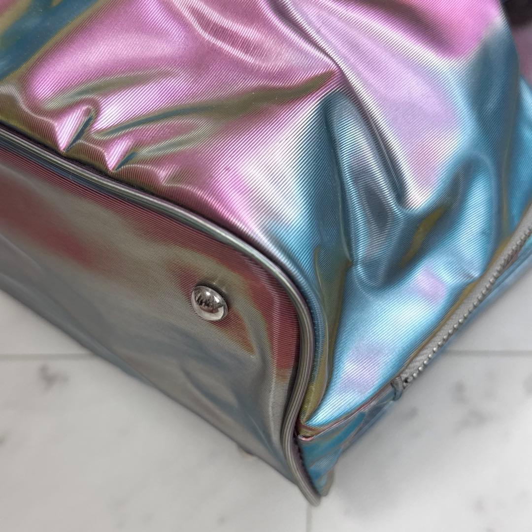 希少 ジャンポールゴルチエ JPGリュック 玉蟲 ブルー ピンク ネオンPVC