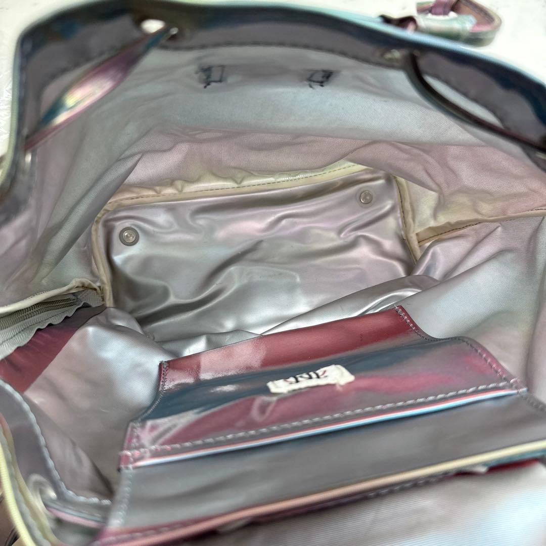 希少 ジャンポールゴルチエ JPGリュック 玉蟲 ブルー ピンク ネオンPVC