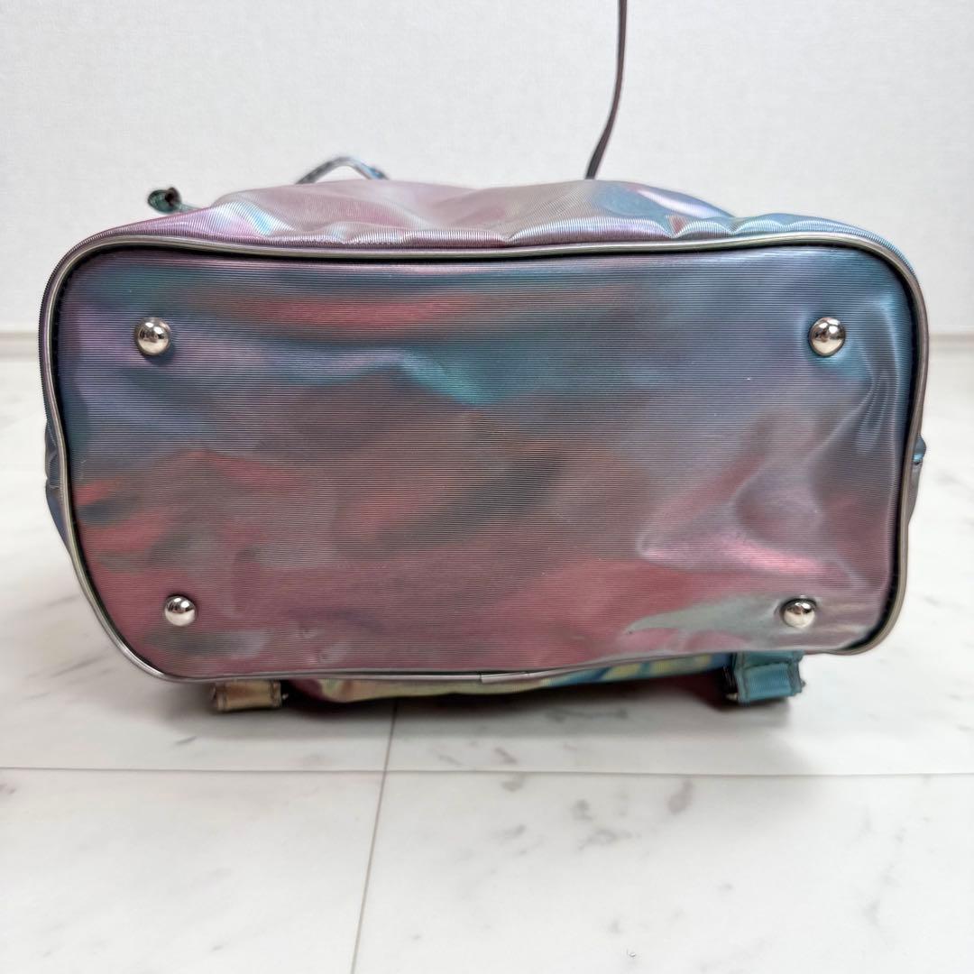 希少 ジャンポールゴルチエ JPGリュック 玉蟲 ブルー ピンク ネオンPVC