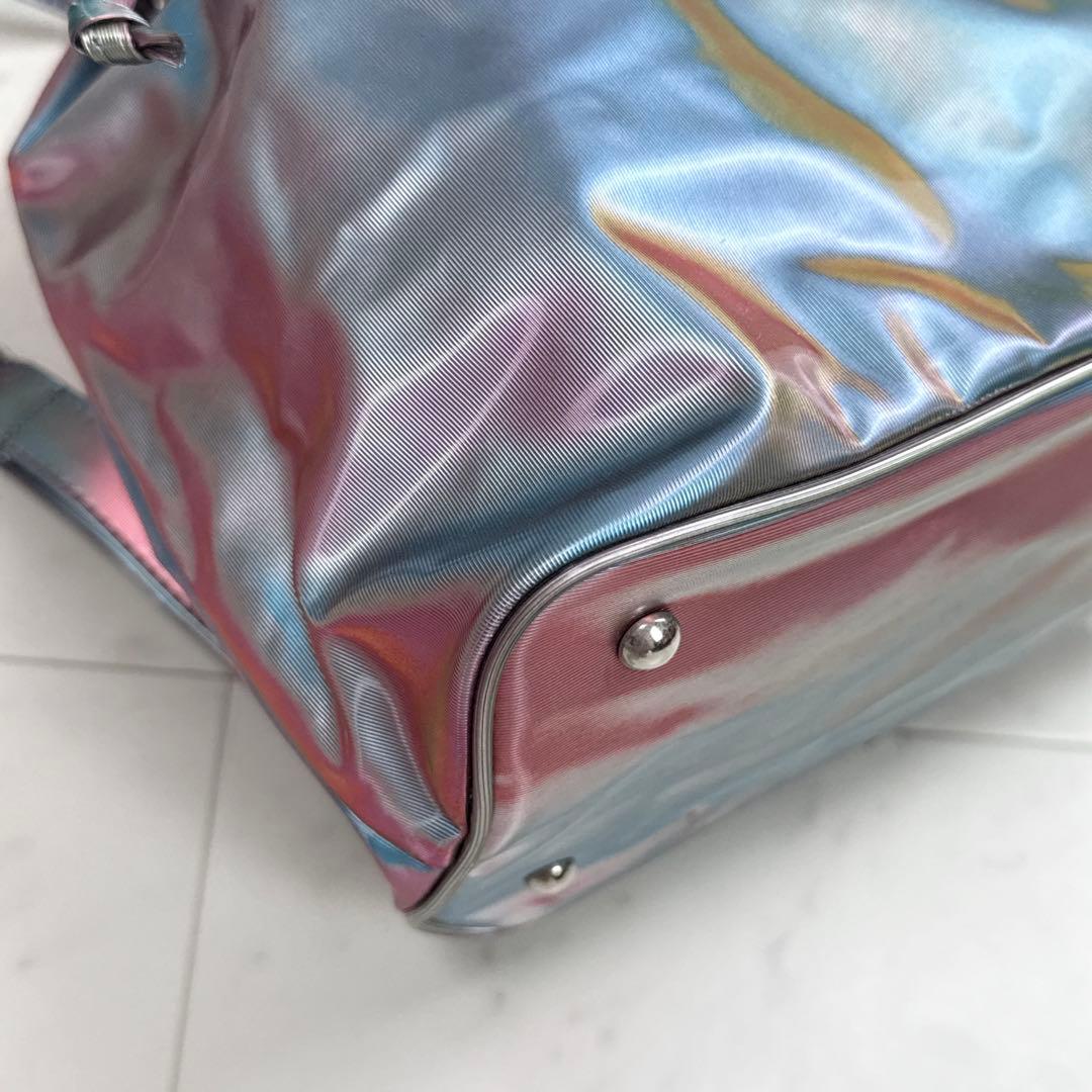 希少 ジャンポールゴルチエ JPGリュック 玉蟲 ブルー ピンク ネオンPVC