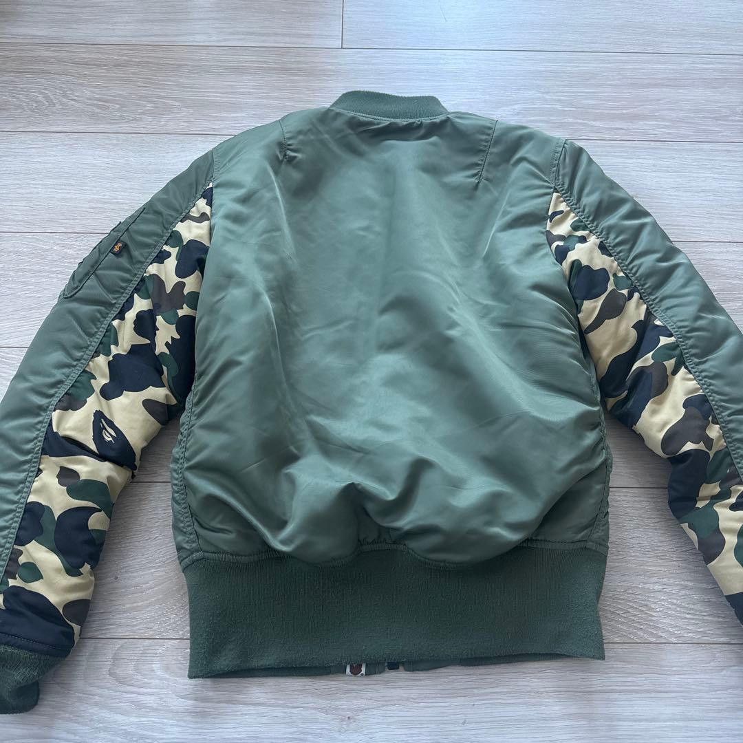 A・BATHING APEとALPHAのコラボ★MA-1 JACKET★
