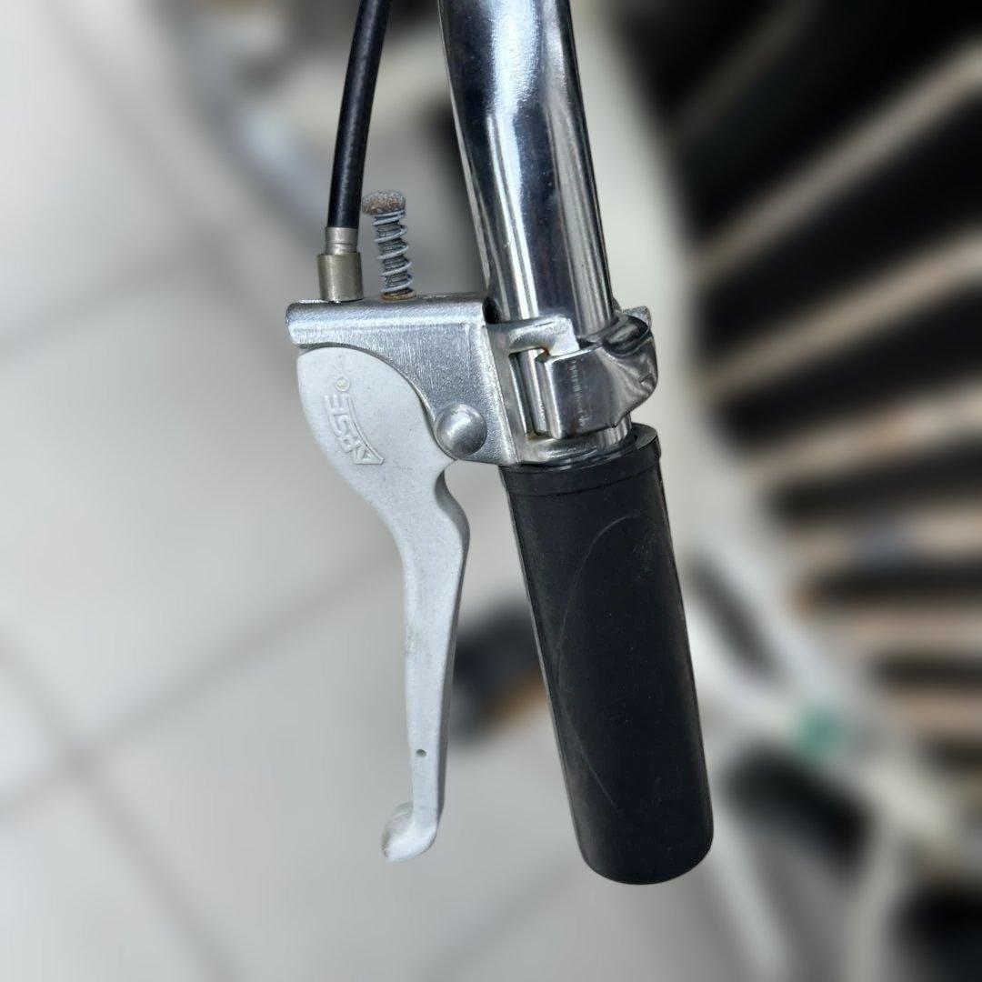 ホワイト子供用自転車 前面バスケット付き