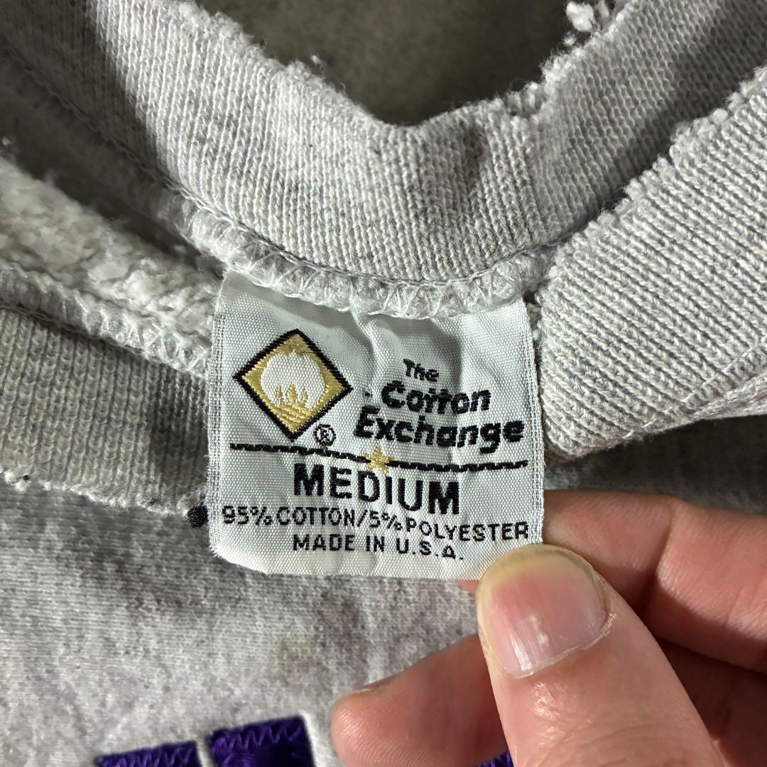 90s USA製リバースウィーブ刺繍HOLY CROSS短丈海外ストリート