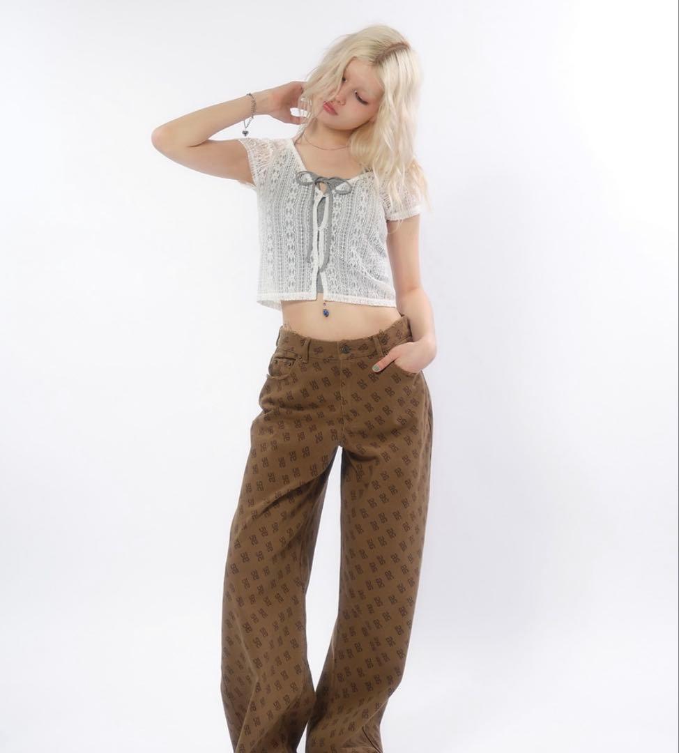 a*a様 ACLENT アクレント　ワイドストレートパンツ　デニム