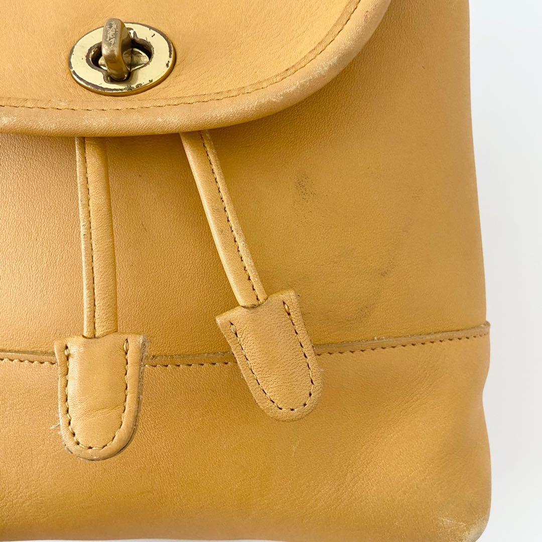 バッグ Vintage Coach old Backpack 9960 yellow