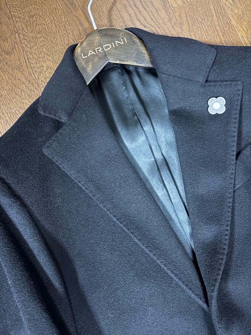 ⭐️【ほぼ未使用】LARDINIラルディーニ　カシミア100%チェスターコート46