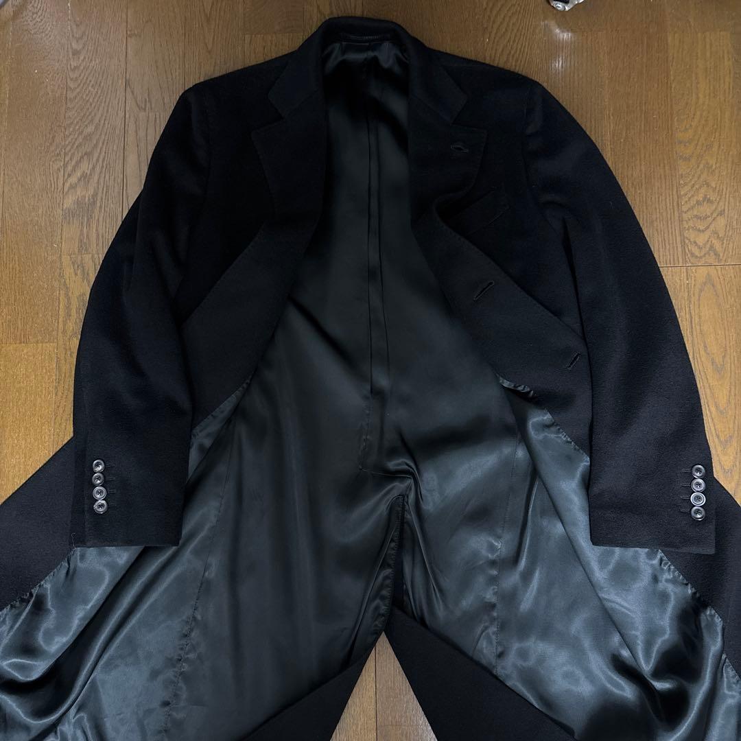 ⭐️【ほぼ未使用】LARDINIラルディーニ　カシミア100%チェスターコート46