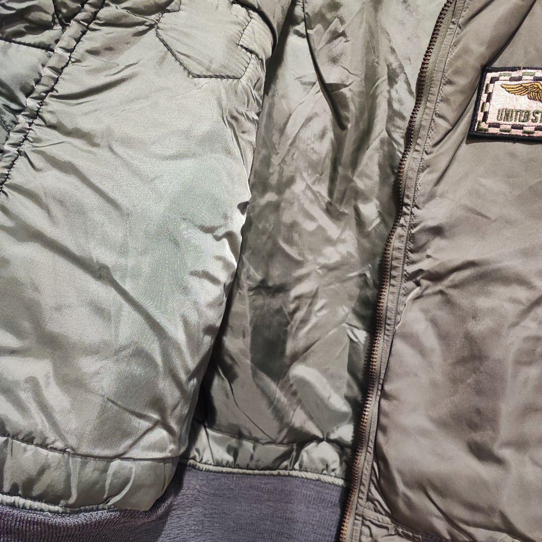 さ*こ様 ALPHA MA-1 フライトジャケット メンズ カーキ ワッペン付