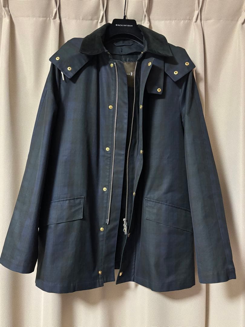 【極美品】Mackintoshマッキントッシュ ブラックウォッチショートコート
