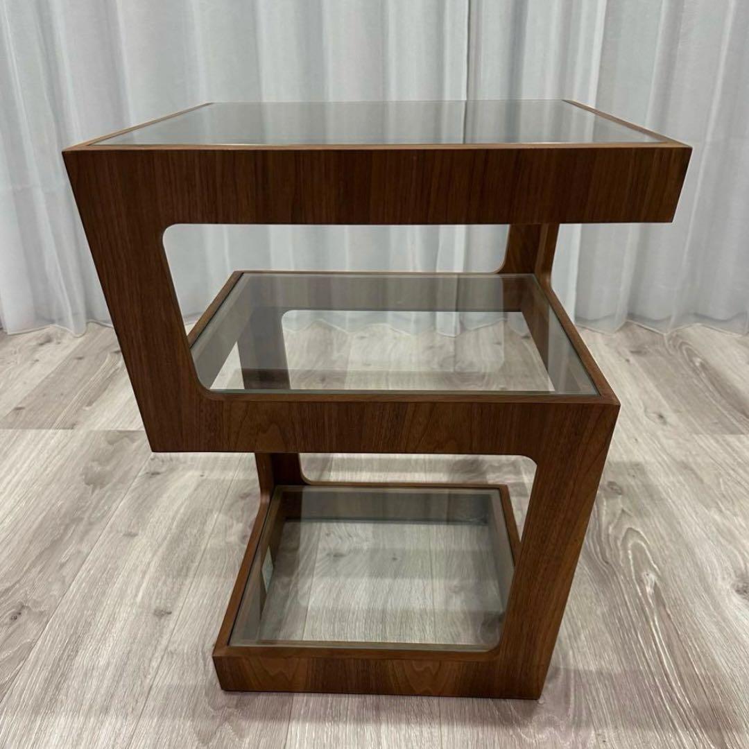 木製サイドテーブル