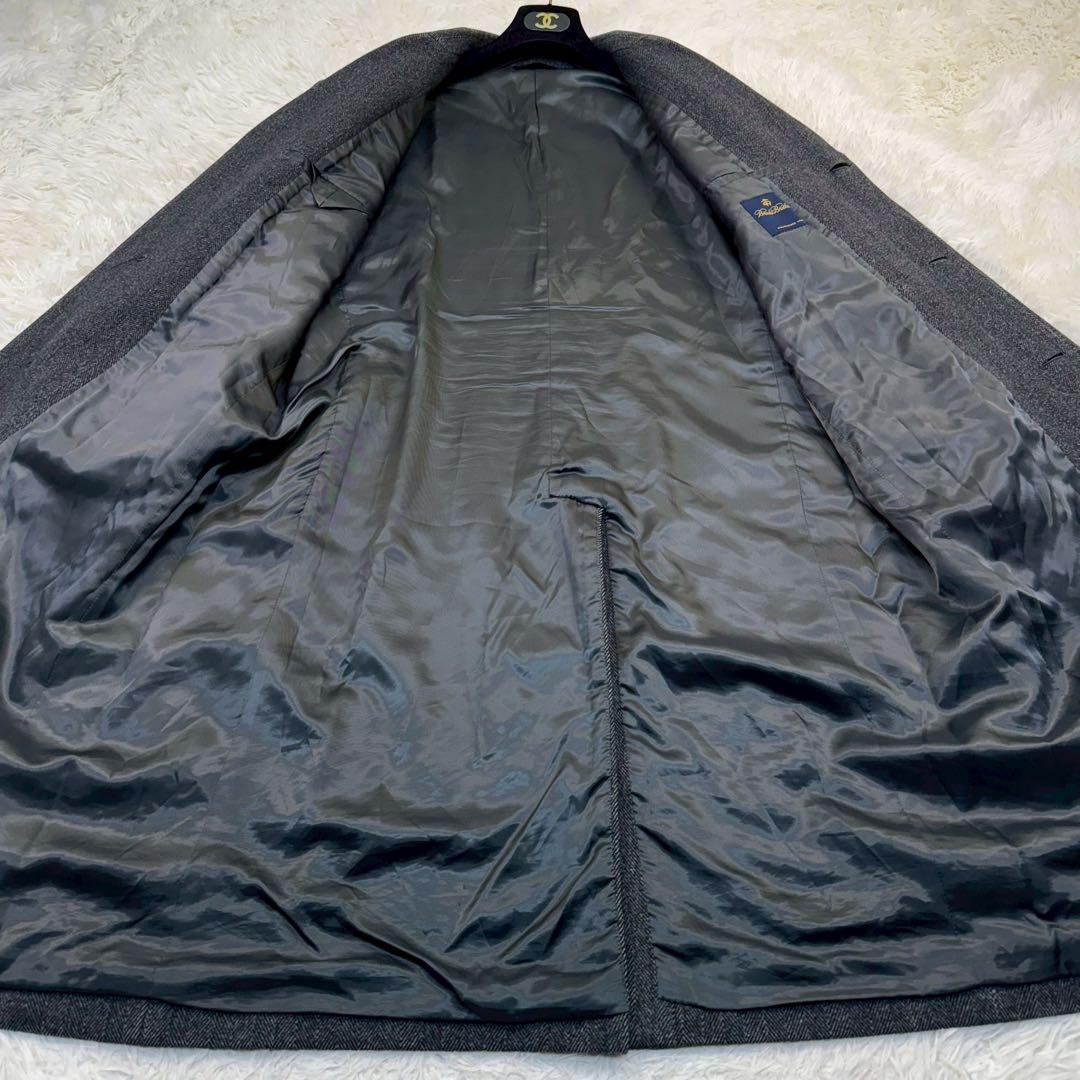 ブルックスブラザーズ カシミヤ ヘリンボーン アンゴラ チェスターコート XL