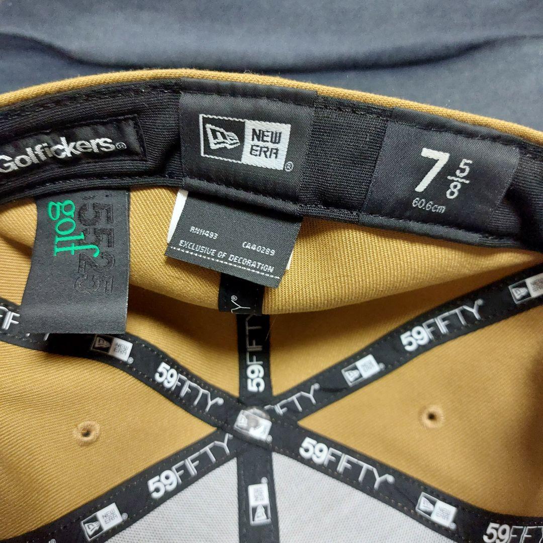 5525 golfickers 59FIFTY キャップ 7 5/8 ブラウン - メルカリ