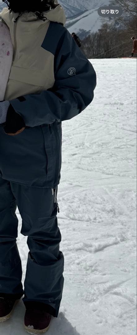 unfudge 上下セット　スモークアノラックL　スモークビブパンツM