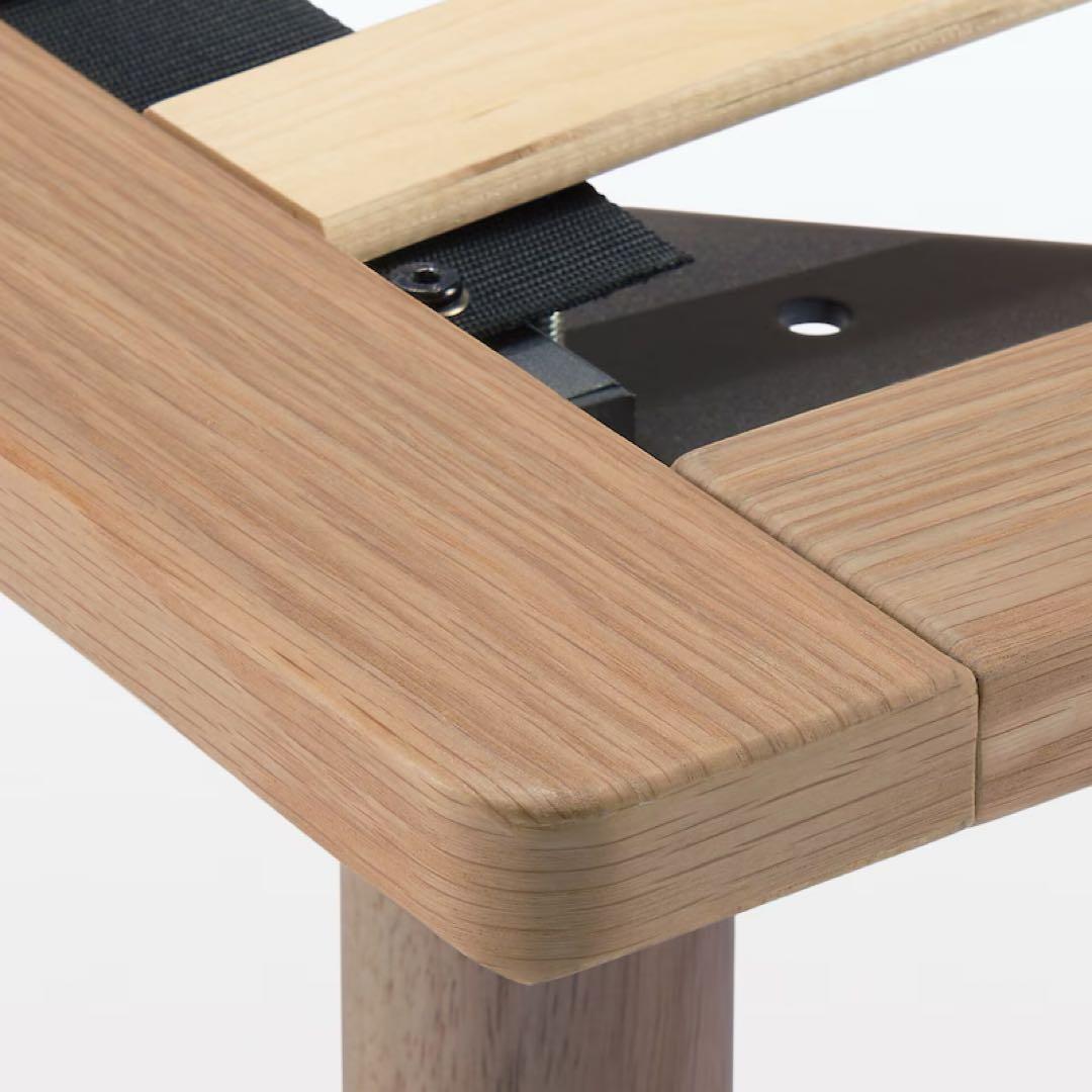 ※値下げ※【配送／引取限定】無印良品セミダブル ダークブラウン ベッドフレーム