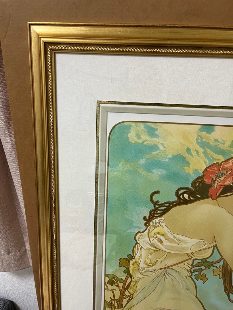 アルフォンス・ミュシャ　四季　春　1896年　リトグラフ