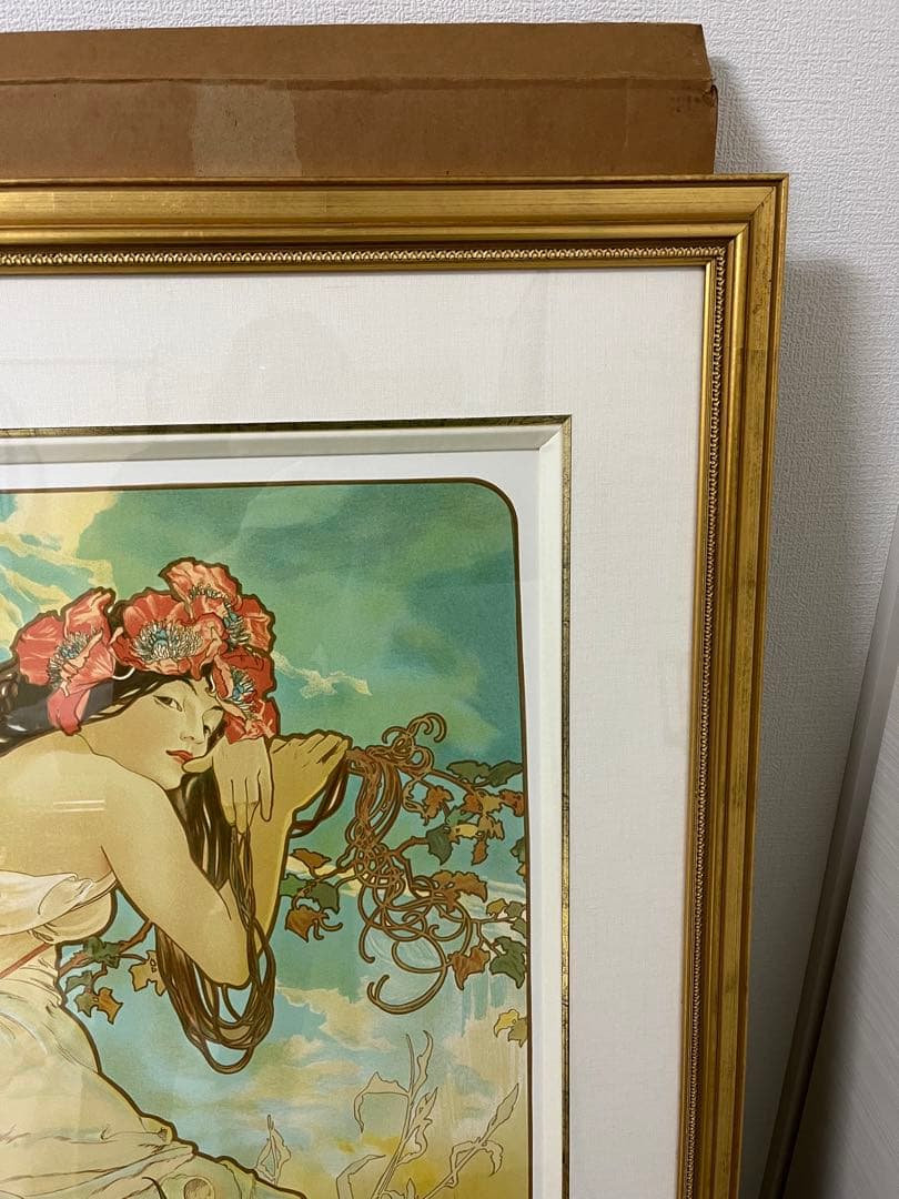 アルフォンス・ミュシャ　四季　春　1896年　リトグラフ