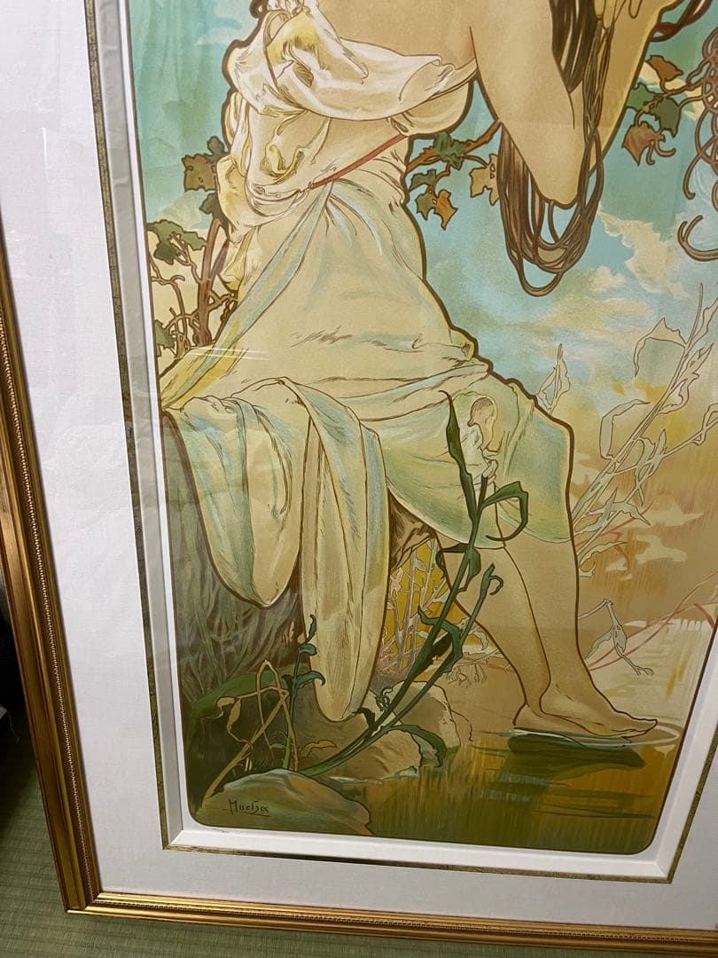 アルフォンス・ミュシャ　四季　春　1896年　リトグラフ