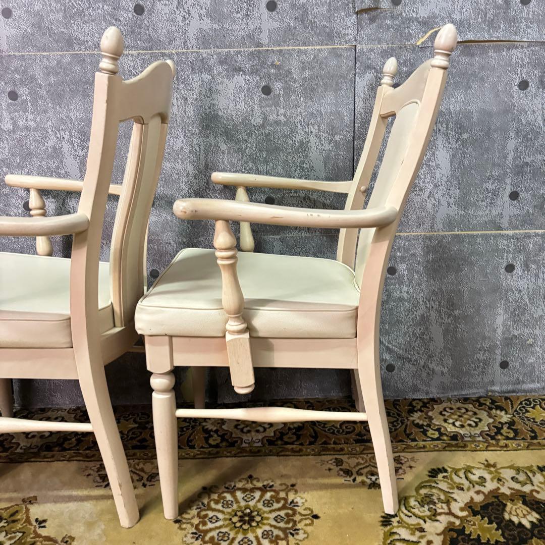 えつこ꧁カリモク家具 karimoku꧂アーム付ダイニングチェア2脚