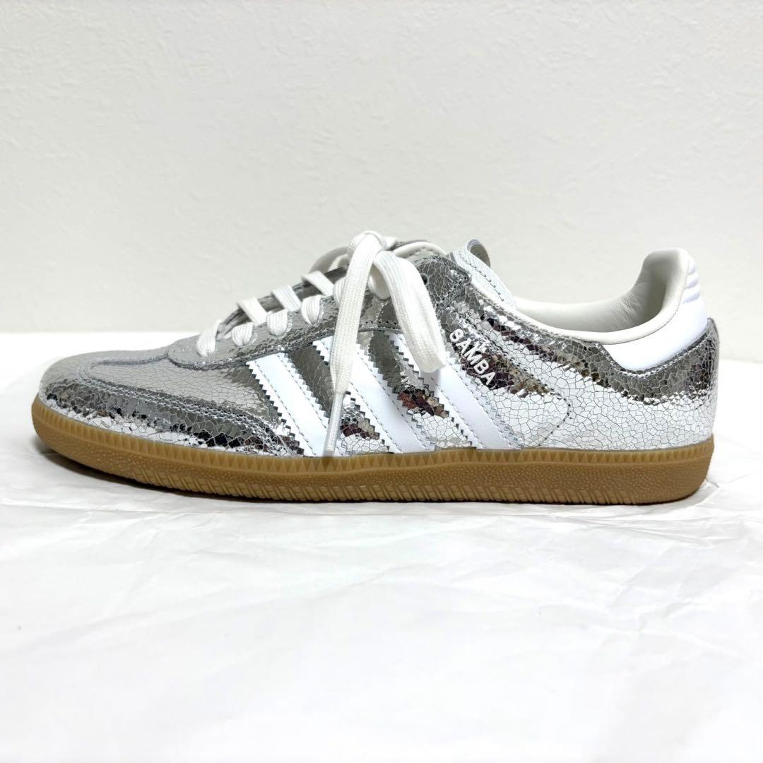 大人気 アディダス オリジナルス 25cm サンバ OGシルバー