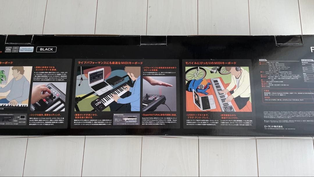 【極美品】Roland A-49 BK ブラック 49鍵 MIDIキーボード