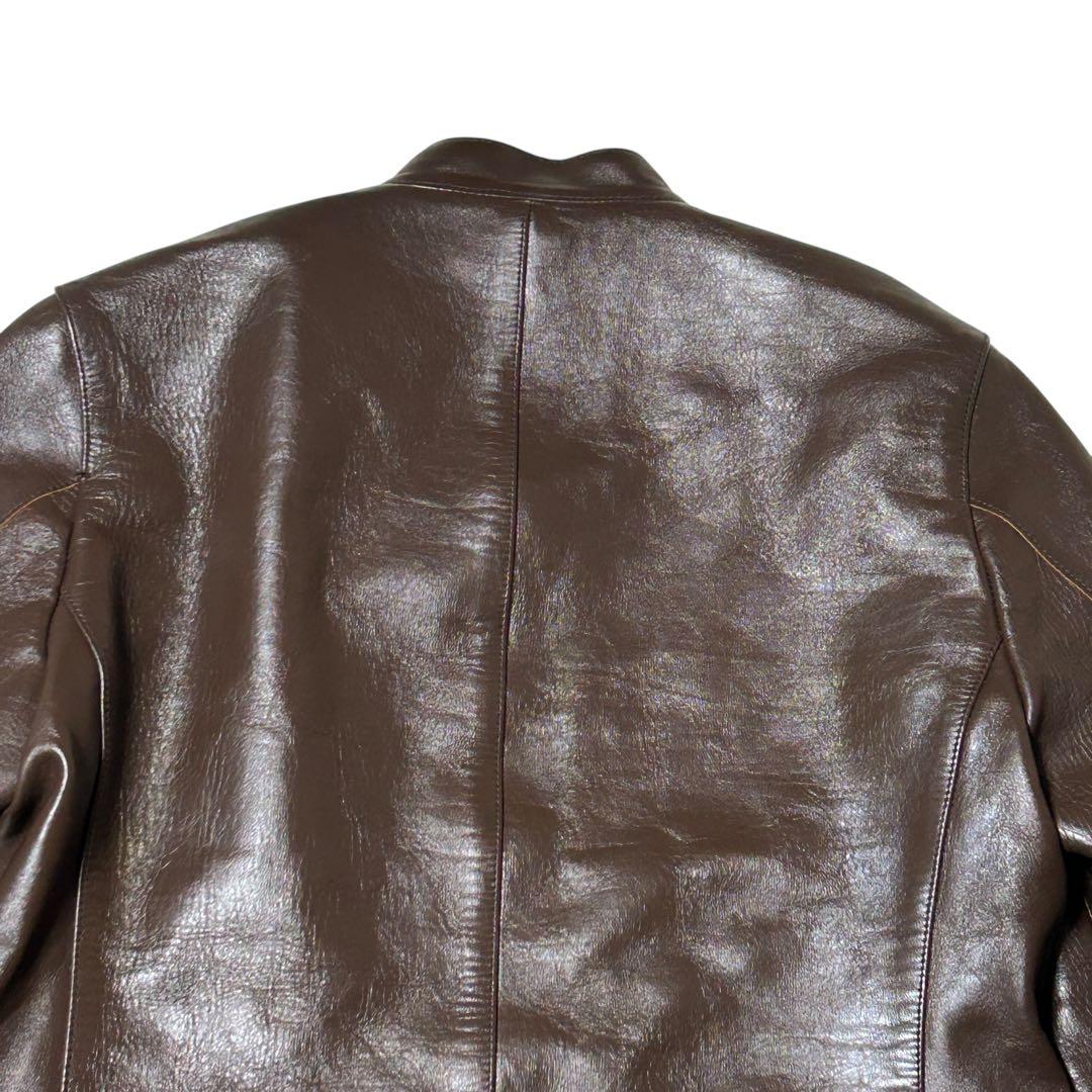 極美品　WORK NOT WORK スタンドカラー　ホースレザージャケット　M