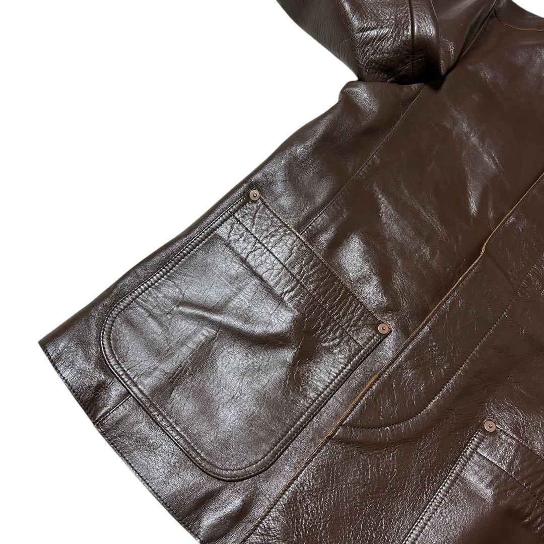 極美品　WORK NOT WORK スタンドカラー　ホースレザージャケット　M