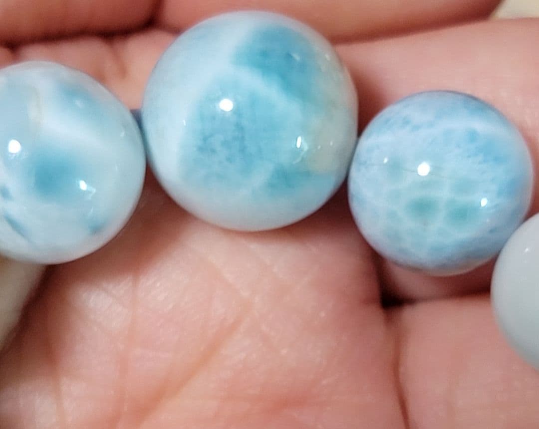 ラリマー ブレスレット ①