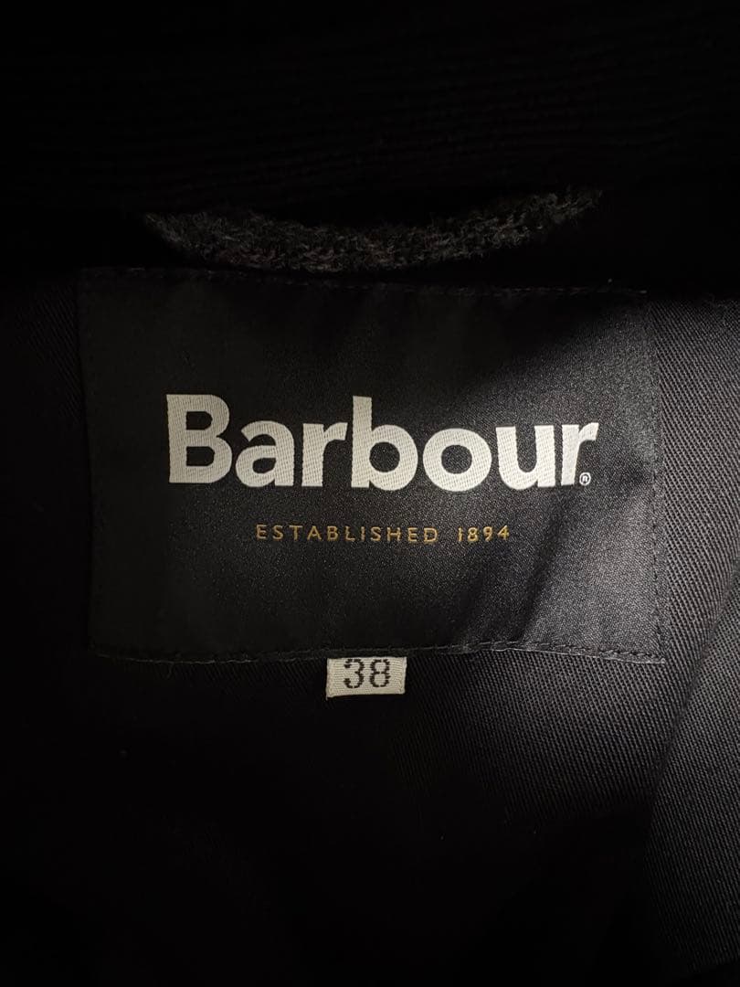 現行品 Barbour スノードン ウールカシミヤ ロングコート 38