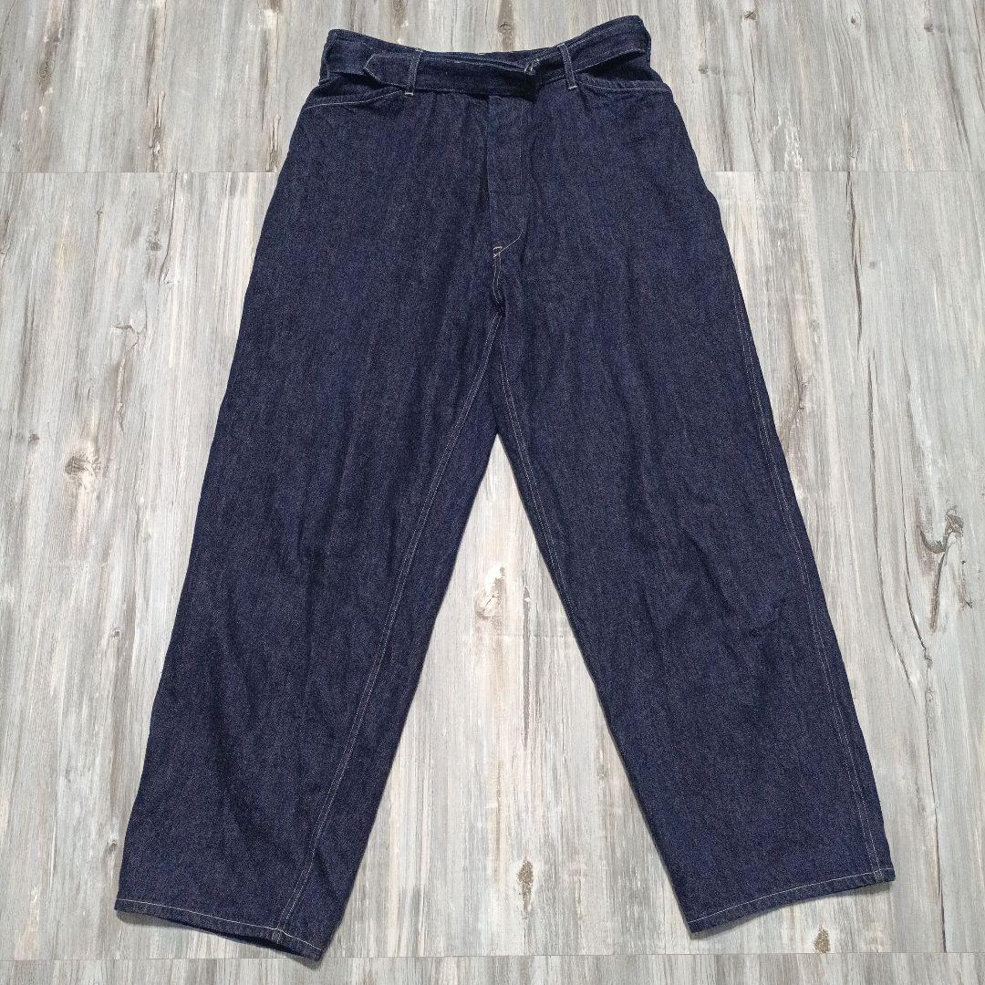 COMOLI ベルテッドデニムパンツ サイズ3 24SS