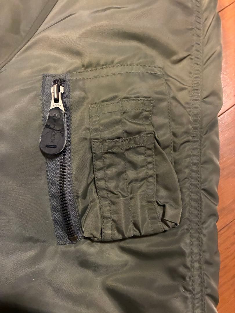 AVIREX バックロゴ N-2B エコファーモデル フライトジャケット L