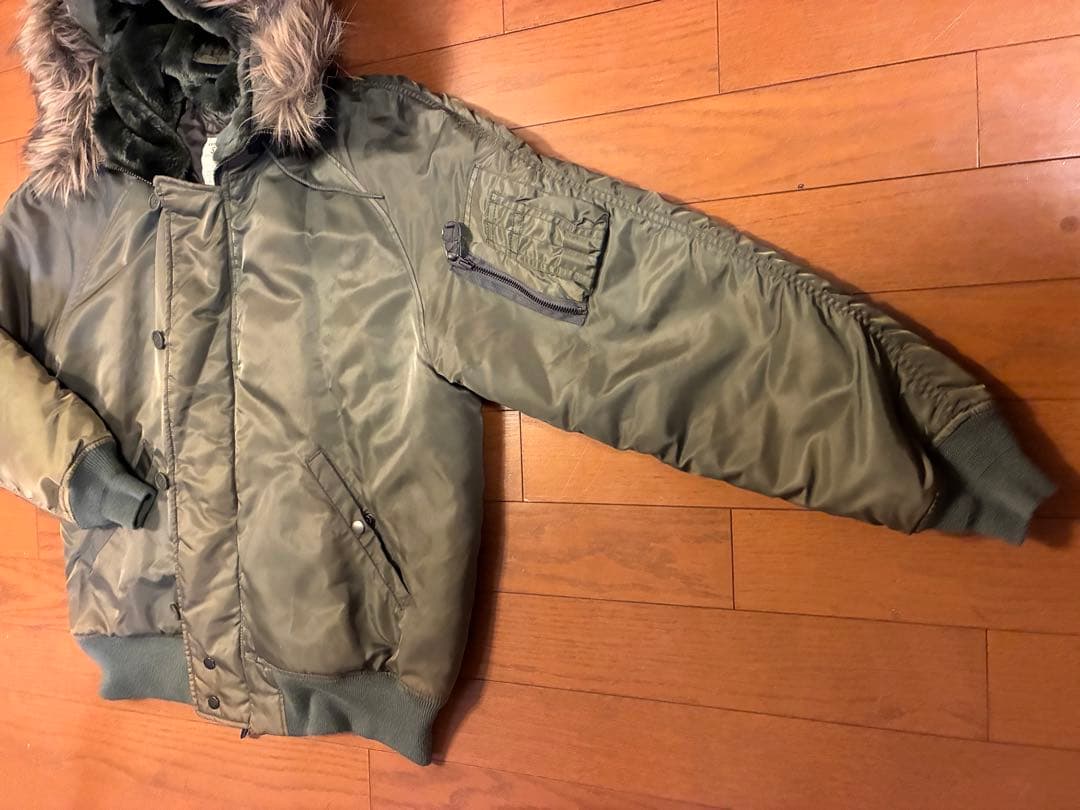 AVIREX バックロゴ N-2B エコファーモデル フライトジャケット L