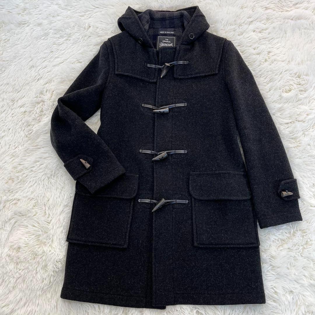 極美品✨英国製　グローバーオール　ダッフルコート　ブラック　Lサイズ